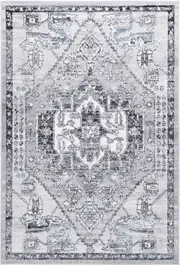 Estate Traditional Rug In Light & Grey