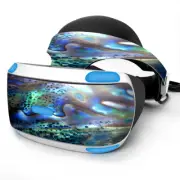 Skin Wrap for Sony Playstation PSVR Headset Abalone Pearl Sea Shell Green Blue