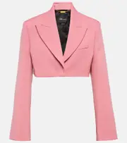 [Blumarine] Blumarine Cropped crêpe blazer AU 4 pink