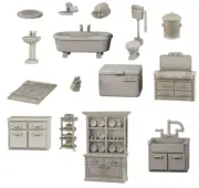 MGEMGTC177 Mantic Entertainment TerrainCrate: Bathroom & Kitchen
