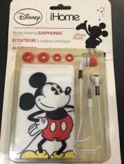 Disney iHome Earphones Noise Isolating Mickey Mouse Brand New