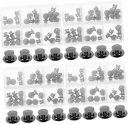 [TEHAUX] 2 Boxes round jewelry buckle enamel pin lapel pin spring clutch Brooch Keepers pin backs locking Pin Badge Back convenient pin keeper metal pin backs goalkeeper flat needle alloy