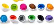 egg matching toy match shapes and colors