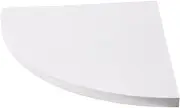 Corner Wall Mounted Shelf Triangle Storage Rack Modern Floating Bookshelf for Home Decor Organize Sundries Kitchen Bedroom Office White Radius