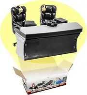 ULTIMATE Black Breakaway Commentator Table Playset for WWE Wrestling Action Figures