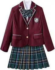 [TTYAO REII] Suit School Uniform Set for Women Girl Students JK Uniform 2 Button Blazer Preppy Style Outfit for Graduation