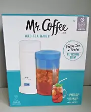 NEW Mr. Coffee Iced Tea Maker with Pitcher 2 Quarts Model TM1 Blue