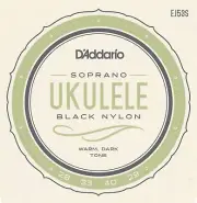 D'Addario Ukulele Strings Black Nylon EJ53S Uke Pro-Arte Soprano Rectified