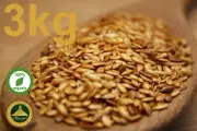 Organic Australian Flax Seed 3kg BULK Linseeds 100% Organic Flaxseeds Linseeds