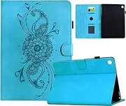 Case for Samsung Galaxy Tab A8 10.5 2021 2022 SM-X200 X207,Rotective Shockproof Premium Leather Smart Folio Cover with Adjustable Stand Auto Sleep/Wake Anti-Slip (Sky Blue)
