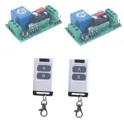110V Wireless Light Switch Kit for Lights Lamps Fans 2X Control+2X Receiver