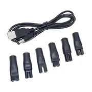 Nmaov Dc5.5x2.1mm Male Plug To C8 Female Connector Power Cord Conversion Interface-color:with A Usb Line