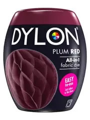 DYLON Machine Dye Pod, Plum Red, easy-to-use fabric colour for laundry, 350g