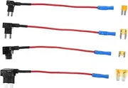 ERINGOGO 1Set Inline Fuse Holder Kit for Automotive Standard Fuse Holders for Car Truck and Boat Reliable Connection for Dash Cams LED Lights and More