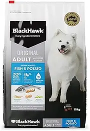 Black Hawk Adult All Breed Fish and Potato Dry Dog Food 10 Kg