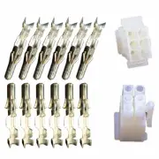 Molex Male & Female 6 Pin Square Arcade Pinball Plugs with Pins - .093