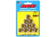 ARP 12-Point Nut Polished S/S 1/2" UNF Thread 9/16" Socket 10-Pack 400-8334 ARP 400-8334