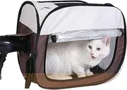 Cat Drying Box - Automatic Cat Dry Storage | Stainless Steel Cat Litter Box with Lid & Scoop, Multifunctional Box for Pets & Small Dogs, Pet Grooming for Travel Home Indoor Outdoor