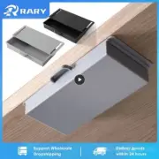 1-6pcs Self-Adhesive Under Desk Storage Box Desktop Pencil Tray Hidden Stationer
