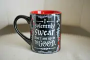 New Harry Potter Coffee Mug I Solemnly Swear That I'm Up To No Good 14 Oz Black