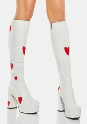 [Lamoda] White Jam Tarts Platform Boots