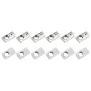 Roll in Spring T Nuts (M6x13mm) 12Pcs, Carbon Steel Spring Loaded T Nut