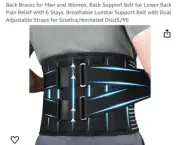 Errarow Lower Back Brace For Men & Women S/M. NWP
