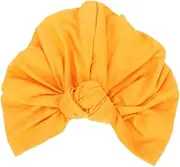 [WRITWAA] Warm Beanies Hats for Women by Knotted Hat Autumn Headwear Fashion Cap for Ladies Yellow
