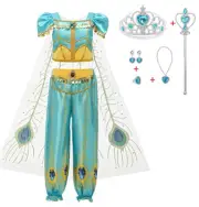 Wenge Princess Costume for Girls Princess Dress up 6-7T