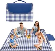 Beach Blanket | Outdoor Camping Rug,Sandproof Foldable Non-Slip 78X78Inch Mat with Handle Waterproof for Backyard Poolside Balcony Music Festival Porch Relaxing Deck Entertaining
