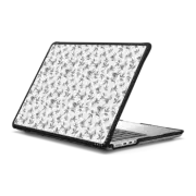 MacBook Pro 14-inch (M1 - M4) Impact Case Minimalist black white watercolor foliage floral