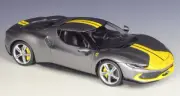Bburago 1:18 Ferrari 296GTB Assetto Fiorano Diecast Racing Car Model Grey