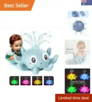 Interactive LED Octopus Bath Toy for Toddlers - Safe, Fun, and Sprays Water