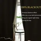 SALANAVii 100% Blackout Curtain for Bedroom with Grommet Noise Reduction Window