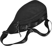 [Yhsioaklo] Mens Sling Bag - Adjustable Straps Multi-Pocket Running Chest Pack,Fashion Messenger Bag Chest Pouch for Commuting Traveling