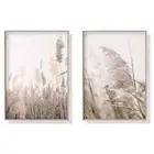 Wall Art 60cmx90cm Pampas Grass 2 Sets Wood Frame Canvas