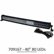 Relaxn Mako Series Curved LED Light Bar 40in 400W 22400 Lumens 80 LED Black Comb