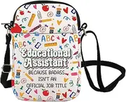 [FOTAP] Educational Assistant Crossbody Bag Teaching Assistant Messenger Bag Teacher Appreciation Gift EA Life Gift