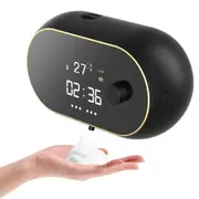 GGP Black Wall Mounted Automatic Foam Soap Dispenser With Led Display