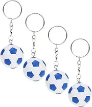 Abaodam 4pcs Football Keychain Cute and Hanging Charms for Backpacks Birthday and Sports Fans Keychain Decor for Boys and Girls and Adults
