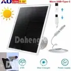 10W Solar Panel Kit for Security Camera Wall Mount USB C /Micro Charger Outdoor