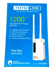 1200Mbps Wireless Range Extender WiFi Repeater Signal Booster WPS 11AC EX1200M