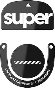 Pulsar Gaming Gears Superglide2 - New Controllable Speed Textured Surface Smoothest Mouse Feet/Skates Made with Ultra Strong Glass Smooth and Durable Sole for Logitech G Pro X Superlight2 [Black]