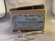 Kirsch 1052 Quick Hook Heading Drapery Curtain Hooks Pin Box 100 For 4" Pickets