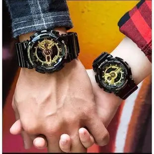 直購#G-SHOCK x Baby-G 霸王黑金情人對錶 GA-110 運動手錶 casio 卡西歐手錶 男女款