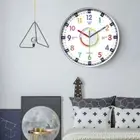 Mute Early Education Wall Clock Punch-free Learning Clock Home