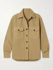 [Fortela] Fortela - Cotton Shirt - Camel - small small Brown