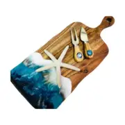 Beautiful individual hand painted Resin Serving Chopping board