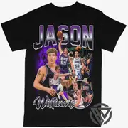 Jason Williams Tee Shirt Sacramento Kings NBA Basketball T-shirt