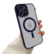 Transparent Magnetic Adsorption Phone Case Full Cover Protection Mobile Phone Case for iPhone 15 15 Plus 15 Pro 15 Pro M